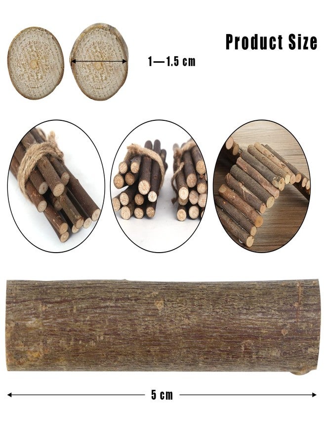 FSWCCK 100 PCS Craft Sticks, 2 Inch Natural Birch Twigs Sticks, Mini Wood Log for DIY Crafts, Farmhouse Centerpiece Decor and Rustic Home Decor - Image 2